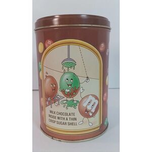 M&M's Chocolate 50th Birthday metal Tin collectible 90s vintage retro candy